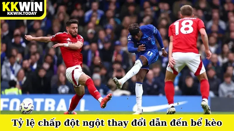 Tỷ lệ chấp đột ngột thay đổi dẫn đến bể kèo